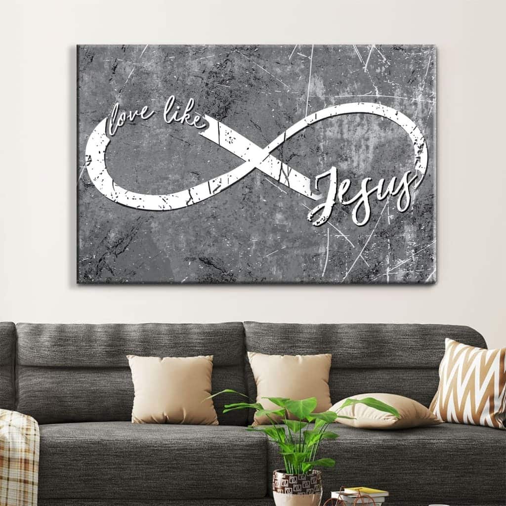 Religious Canvas Wall Art Gift Love Like Jesus Christian Religious Canvas Wall Art Gift Love Like Jesus Christian