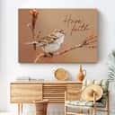 Christian Sparrow Bird Have Faith Canvas Wall Art Christian Sparrow Bird Have Faith Canvas Wall Art