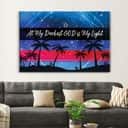 At My Darkest God Is My Light Starry Night Scene Canvas Wall Art At My Darkest God Is My Light Starry Night Scene Canvas Wall Art