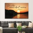 Sunset Philippians 4:6 Do Not Be Anxious About Anything Canvas Wall Art