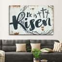 Christian Religious Faith He Is Risen Canvas Wall Art Gift