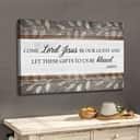 Christian Come Lord Jesus Be Our Guest Canvas Wall Art Christian Come Lord Jesus Be Our Guest Canvas Wall Art