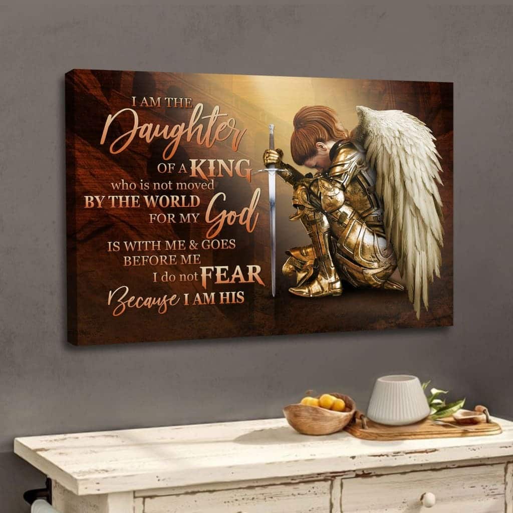 Female Warrior I Am The Daughter Of A King Canvas Wall Art Female Warrior I Am The Daughter Of A King Canvas Wall Art