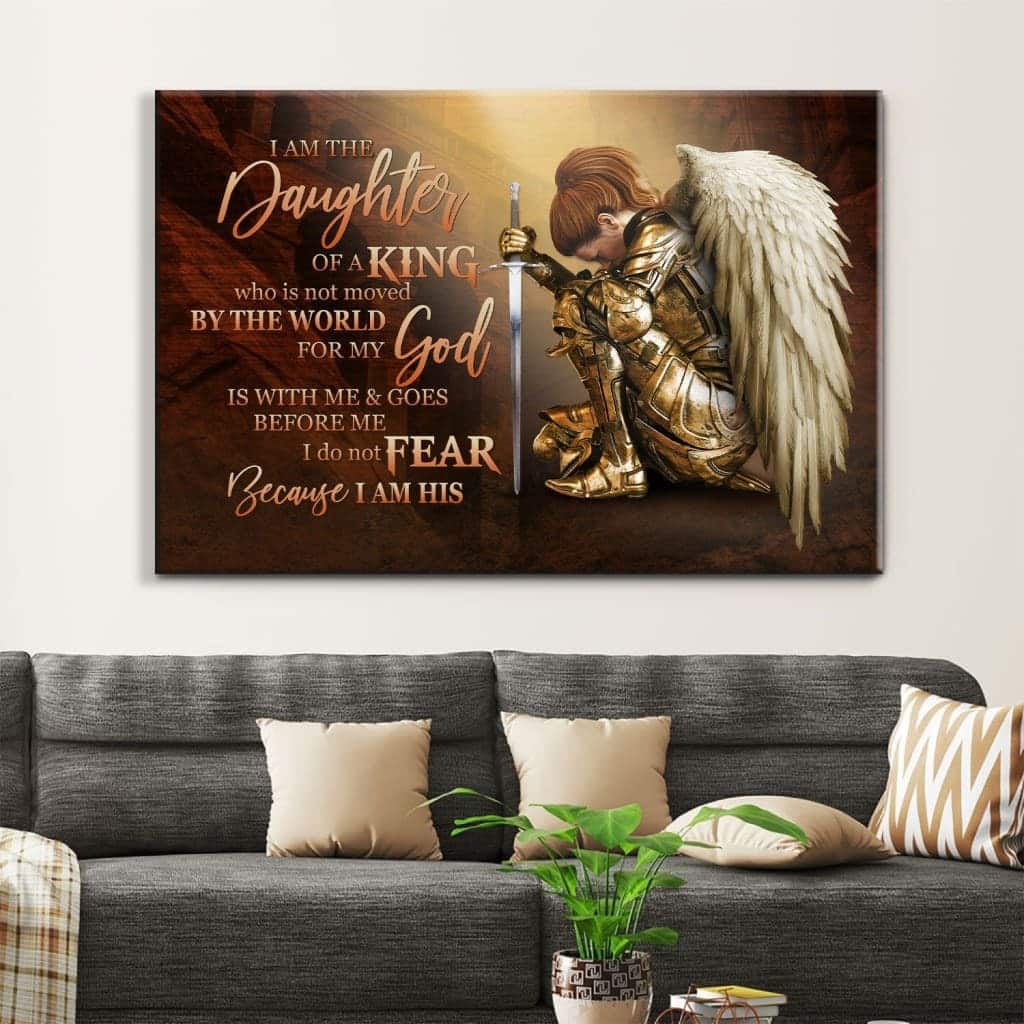 Female Warrior I Am The Daughter Of A King Canvas Wall Art Female Warrior I Am The Daughter Of A King Canvas Wall Art