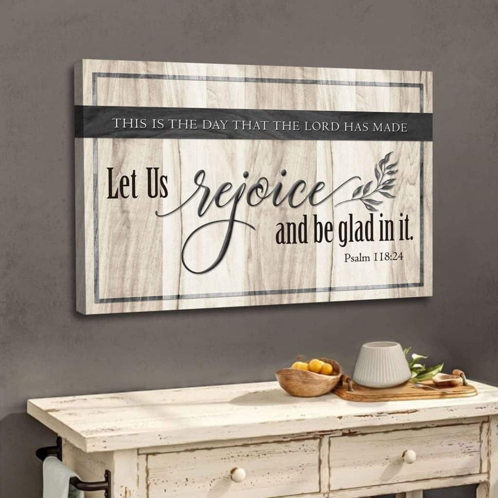 This Is The Day That The Lord Has Made Bible Verse Canvas Wall Art