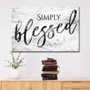Christian Simply Blessed Religious Faith Canvas Wall Art Christian Simply Blessed Religious Faith Canvas Wall Art