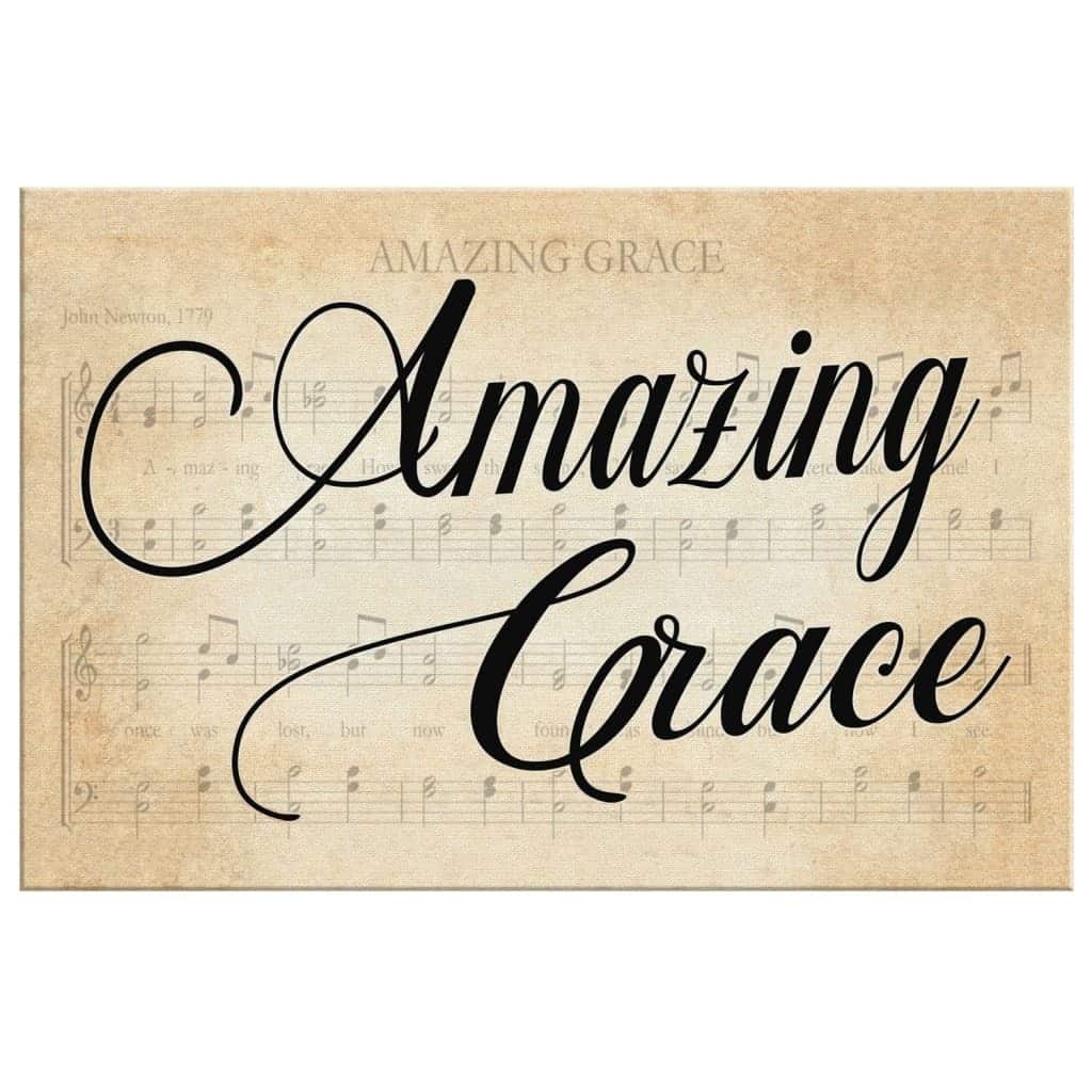 Sheet Music Amazing Grace Christian Faith Canvas Wall Art Sheet Music Amazing Grace Christian Faith Canvas Wall Art