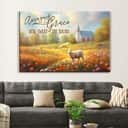 Amazing Grace How Sweet The Sound Church In Field Canvas Wall Art