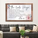 The Lord's Prayer Christian Religious Canvas Wall Art Faith The Lord's Prayer Christian Religious Canvas Wall Art Faith