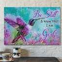 Be Still & Know That I Am God Hummingbird Canvas Wall Art Be Still & Know That I Am God Hummingbird Canvas Wall Art