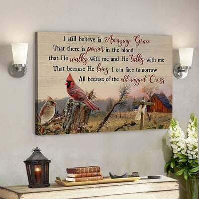 I Still Believe In Amazing Grace Jesus Christian Canvas Wall Art