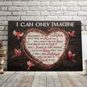 I Can Only Imagine Canvas Wall Art Cardinal Bird