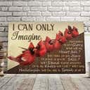 I Can Only I Magine Cardinal Bird Canvas Wall Art I Can Only I Magine Cardinal Bird Canvas Wall Art