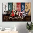 Animals On Farm God Says You Are Canvas Wall Art