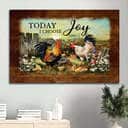 Chicken Farm James 1:2 Today I Choose Joy Canvas Wall Art Chicken Farm James 1:2 Today I Choose Joy Canvas Wall Art
