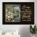 Christian Every Day Is A New Beginning Canvas Wall Art