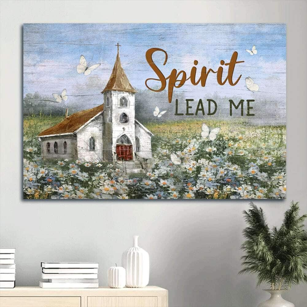 Spirit Lead Me Christian Church Faith Canvas Wall Art Gift