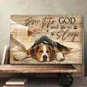 Beagle Jesus Hand Give It To God And Go To Sleep Canvas Wall Art Beagle Jesus Hand Give It To God And Go To Sleep Canvas Wall Art
