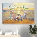 Chair Sea Turtle God Gave Me You Canvas Wall Art