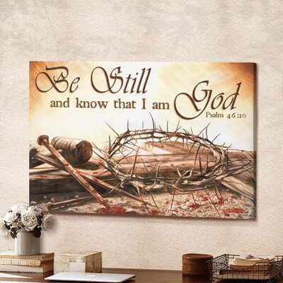 Christian Be Still And Know That I Am God Canvas Wall Art