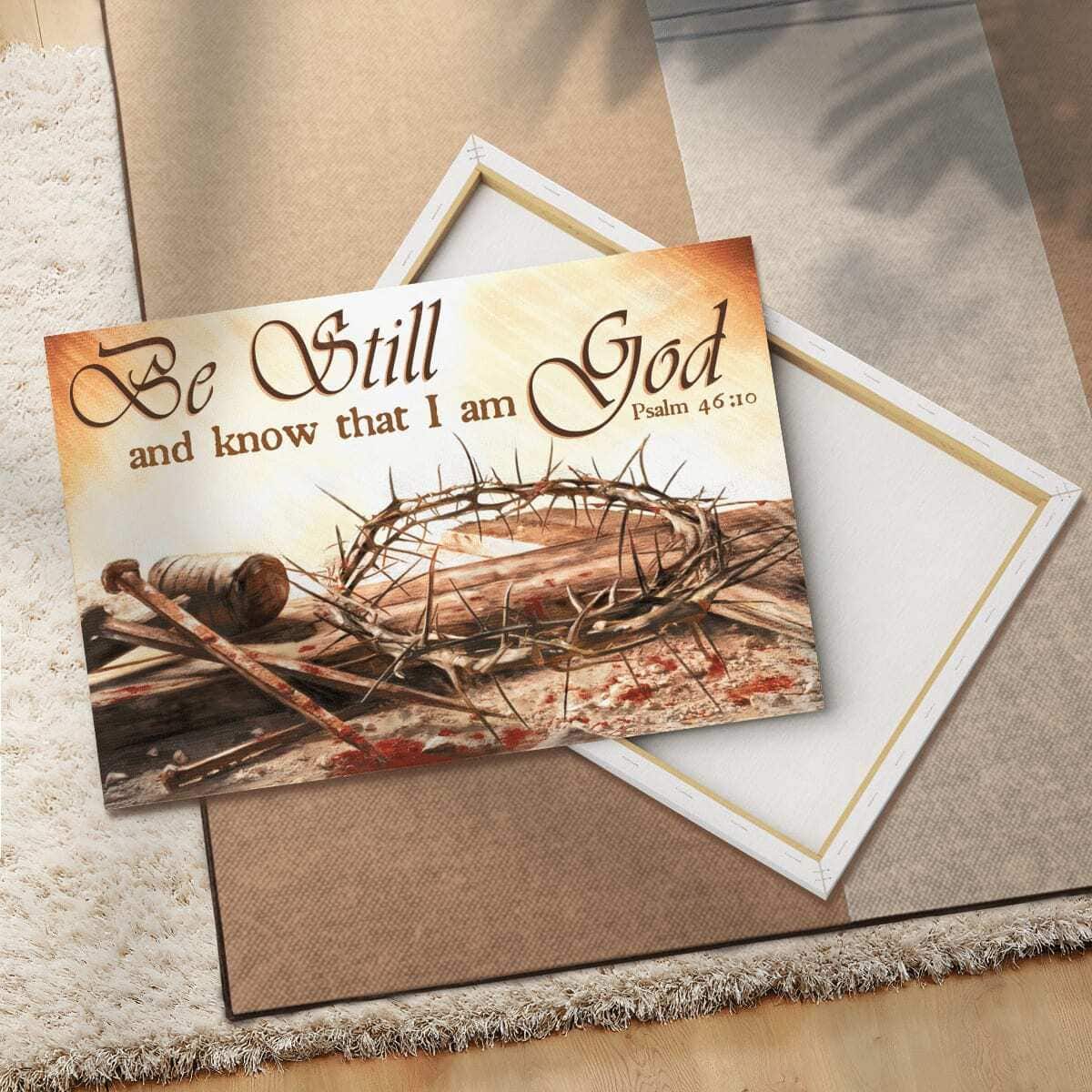 Christian Be Still And Know That I Am God Canvas Wall Art
