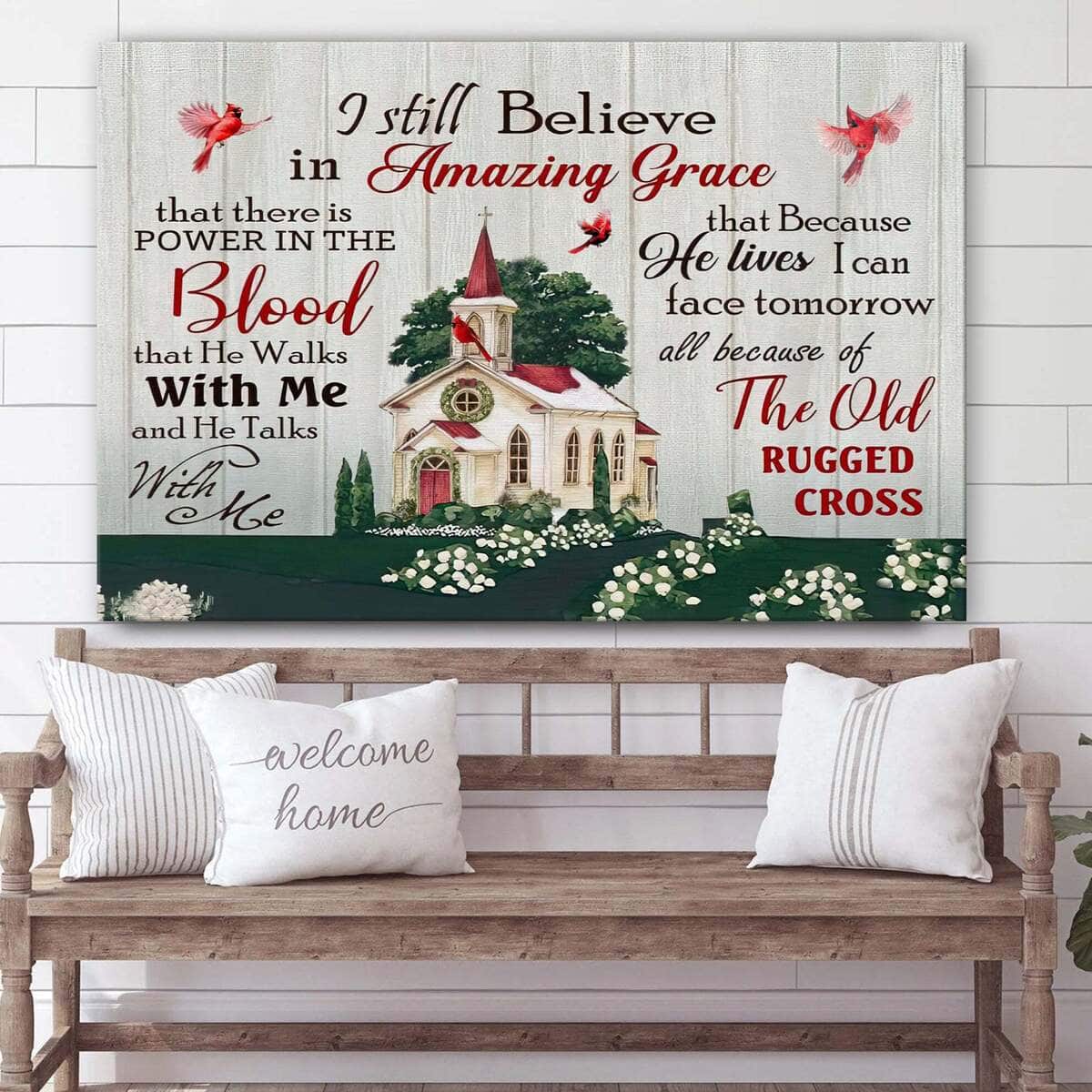 The Old Rugged Cross I Still Believe In Amazing Grace Canvas Wall Art The Old Rugged Cross I Still Believe In Amazing Grace Canvas Wall Art