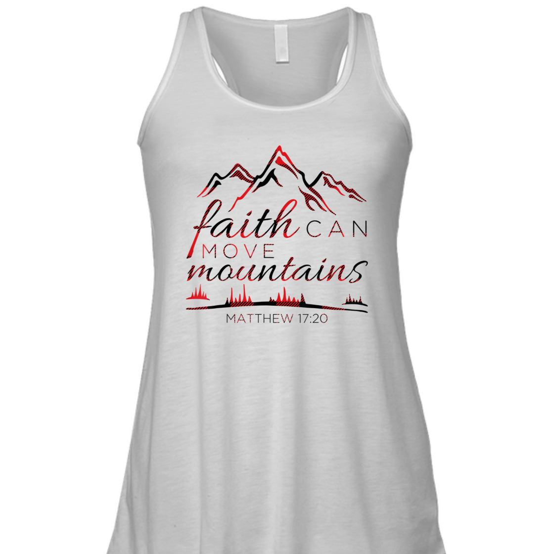Faith Can Move Mountains Religious Bible Verse T-Shirt Faith Can Move Mountains Religious Bible Verse T-Shirt