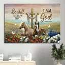 Horse Be Still And Know That I Am God Canvas Wall Art