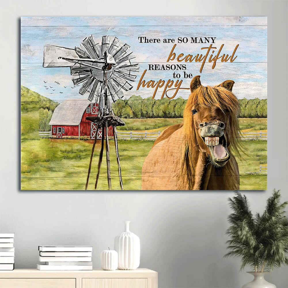 There Are So Many Beautiful Reasons To Be Happy Canvas Wall Art