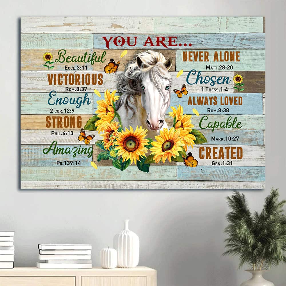 You Are Victorious Strong Never Alone And Always Loved Canvas Wall Art You Are Victorious Strong Never Alone And Always Loved Canvas Wall Art