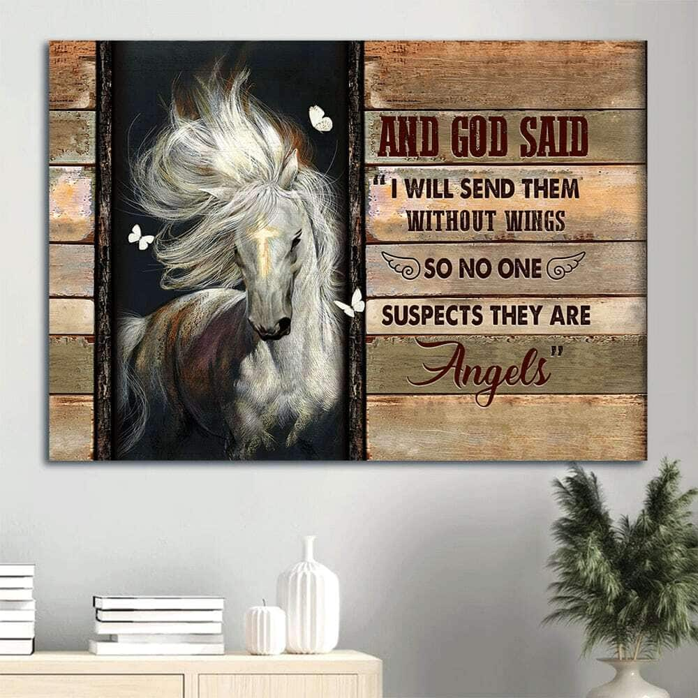 I Will Send Them Without Wings Canvas Wall Art