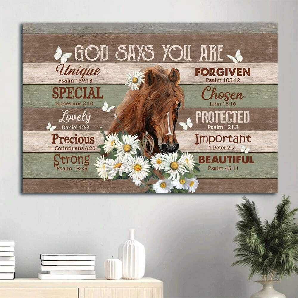 Christian God Says You Are Canvas Wall Art