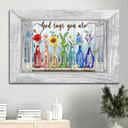 Beautiful Flowers God Says You Are Canvas Wall Art