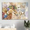 Jasmine Brown Horse Be Still And I Am God Canvas Wall Art