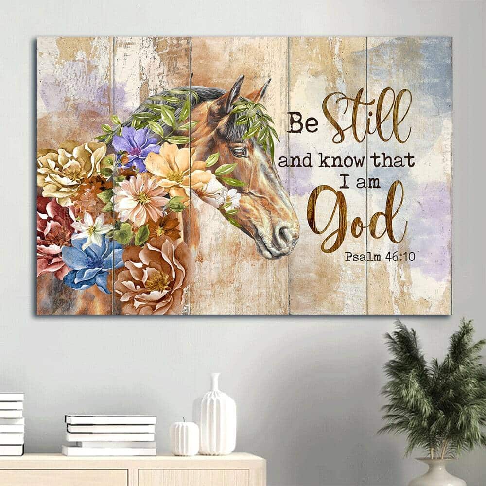 Jasmine Brown Horse Be Still And I Am God Canvas Wall Art Jasmine Brown Horse Be Still And I Am God Canvas Wall Art