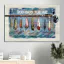 Beautiful Fish Hook Fishing Rod God Says You Are Canvas Wall Art Beautiful Fish Hook Fishing Rod God Says You Are Canvas Wall Art