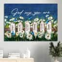 Christian God Says You Are Canvas Wall Art Unique Chosen Christian God Says You Are Canvas Wall Art Unique Chosen