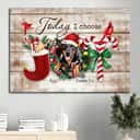 Dachshund James 1:2 Today I Choose Joy Canvas Wall Art Dachshund James 1:2 Today I Choose Joy Canvas Wall Art