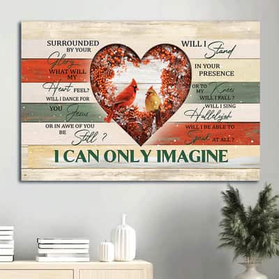 Cardinal Couple I Can Only Imagine Canvas Wall Art
