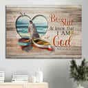 Jesus Walking On Water Be Still And Know That I Am God Canvas Wall Art