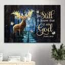 Psalm 46:10 Christian Be Still And Know That I Am God Canvas Wall Art