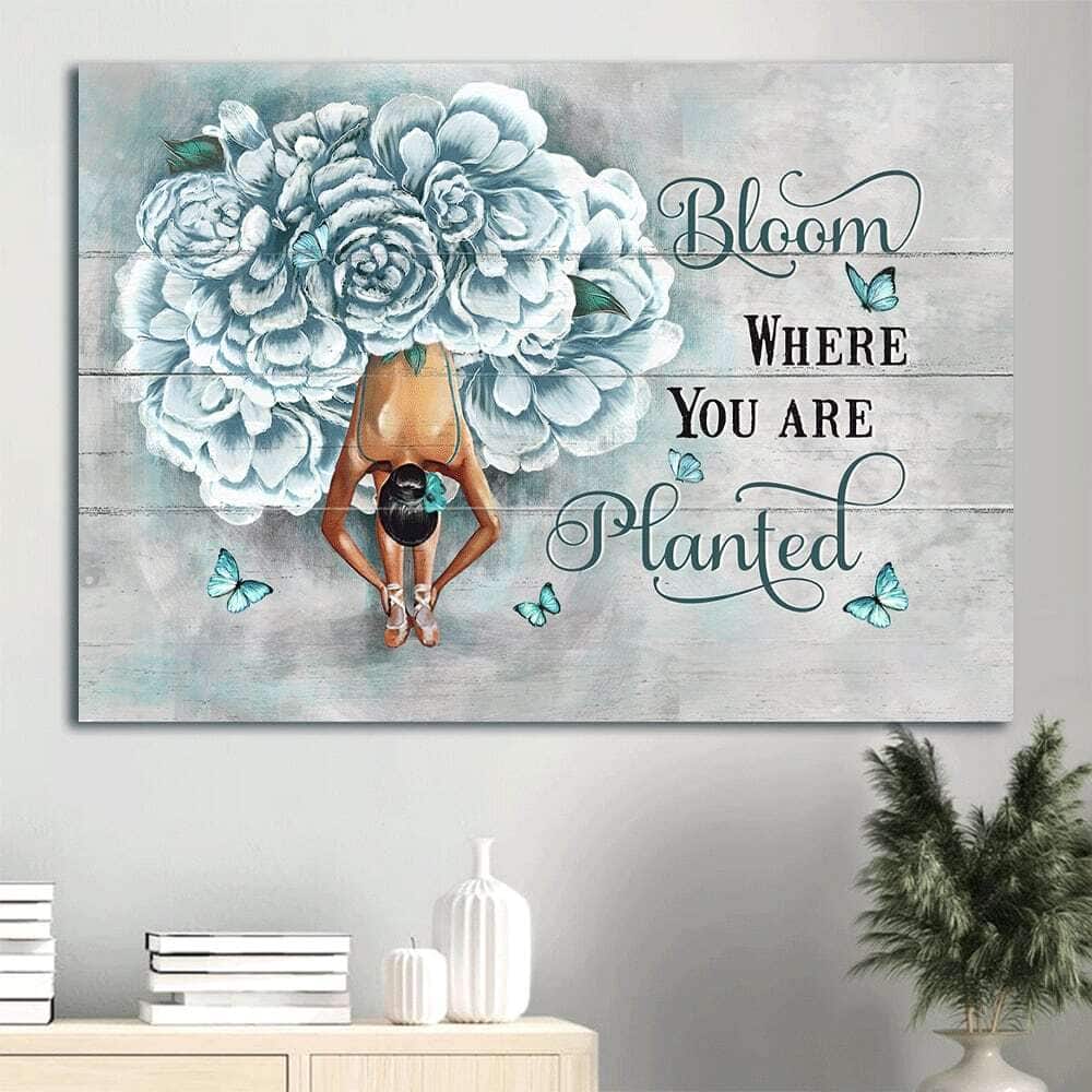 Bloom Where You Are Planted Canvas Wall Art