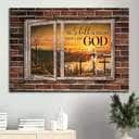 Vintage Be Still And Know That I Am God Christian Canvas Wall Art