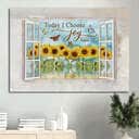 Sunflower James 1:2 Today I Choose Joy Canvas Wall Art Sunflower James 1:2 Today I Choose Joy Canvas Wall Art