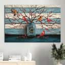 Cranberry Tree Cardinal Just Breathe Canvas Wall Art Cranberry Tree Cardinal Just Breathe Canvas Wall Art