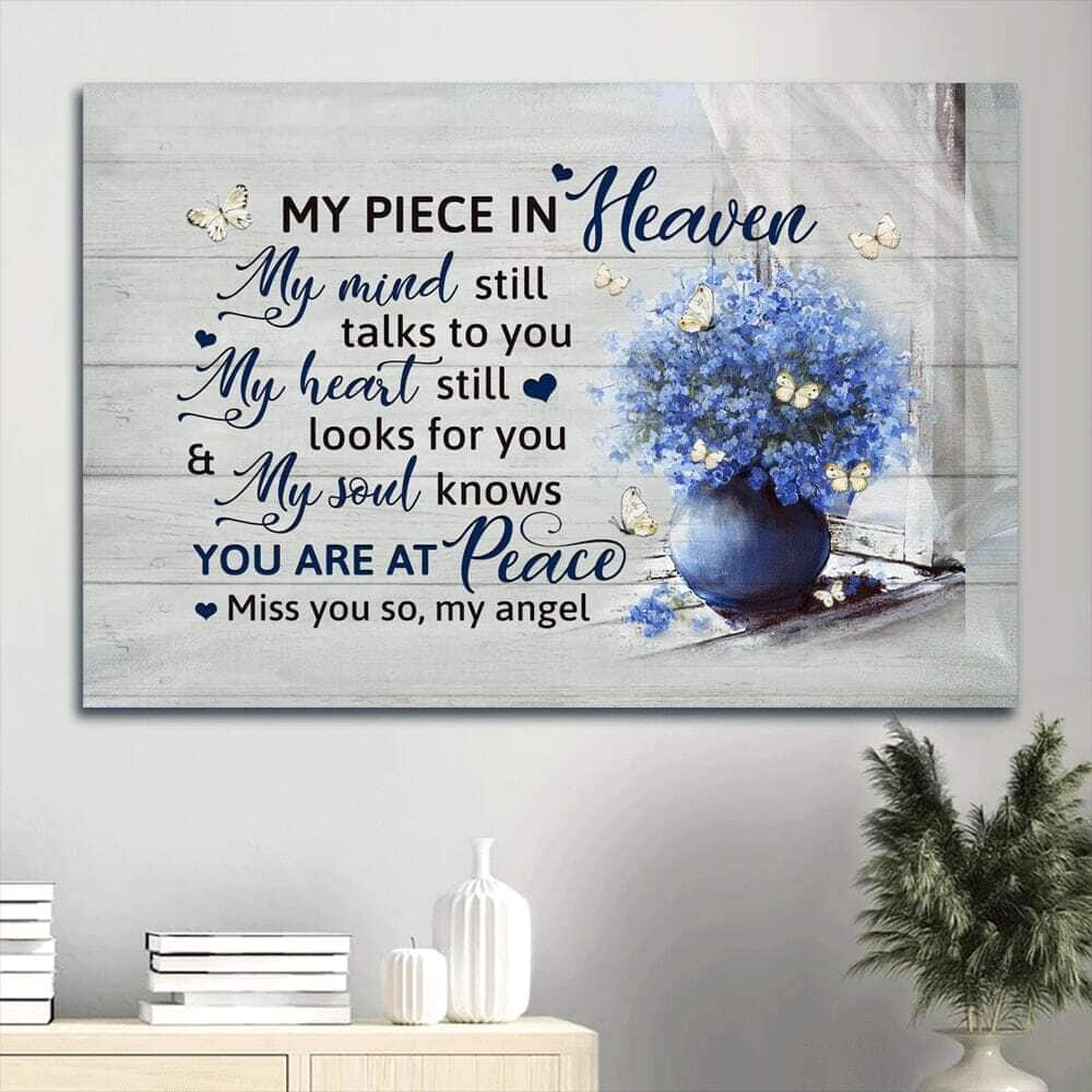 My Piece In Heaven You Are At Peace Canvas Wall Art