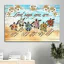 Bible Verse God Says You Are Lovely Canvas Wall Art