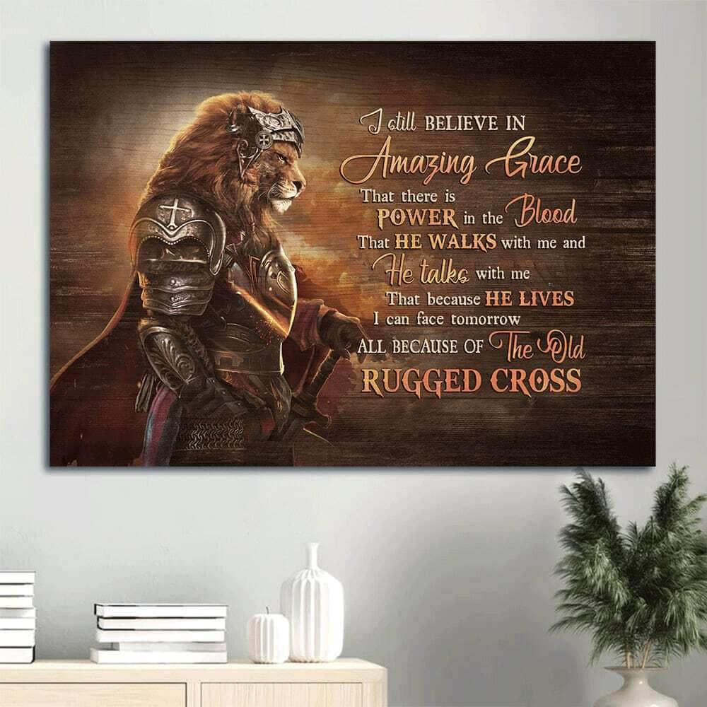 Lion Kings I Still Believe In Amazing Grace Power In The Blood Canvas Wall Art Lion Kings I Still Believe In Amazing Grace Power In The Blood Canvas Wall Art