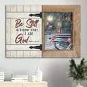 Cardinal Be Still And Know That I Am God Psalm 46:10 Canvas Wall Art