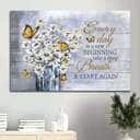 Christian White Daisy Every Day Is A New Beginning Canvas Wall Art Christian White Daisy Every Day Is A New Beginning Canvas Wall Art